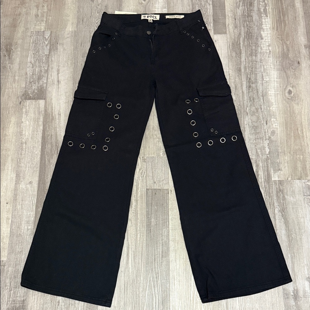 PTCL Black Wide Leg Pants